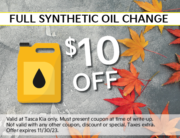 Synthetic oil change coupon